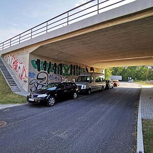 Brücke Neuendorfer Anger - Seitenansicht von Norden