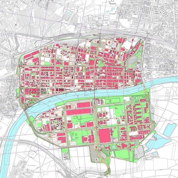 Lageplan, Kartengundlage: Standortplanung/Geodatenmanagement Frankfurt am Main