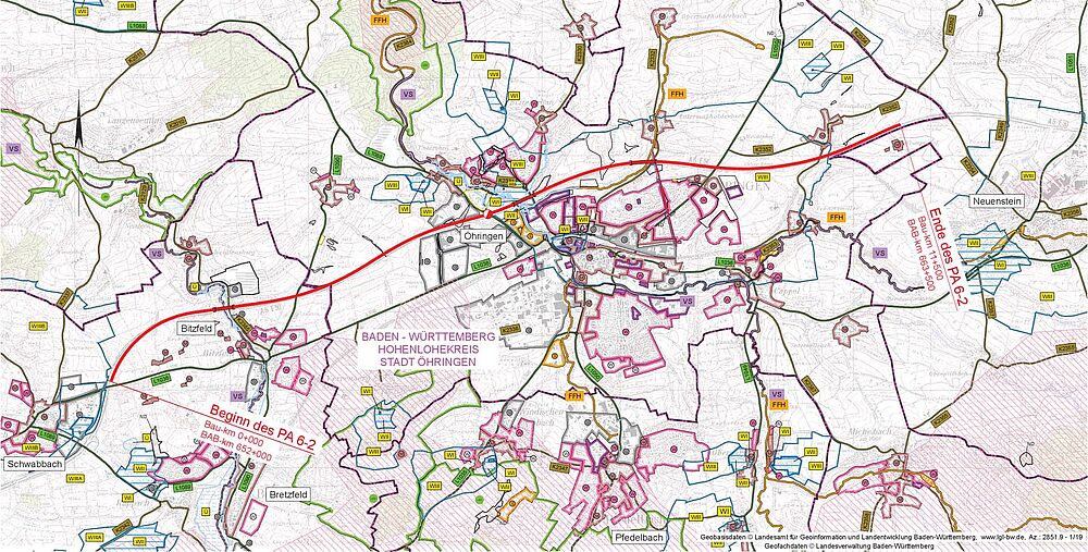 BAB A 6, Bretzfeld bis Öhringen