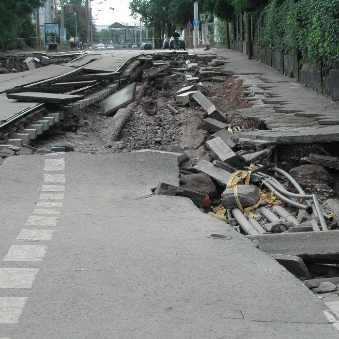 Schadensbild Freiberger Straße