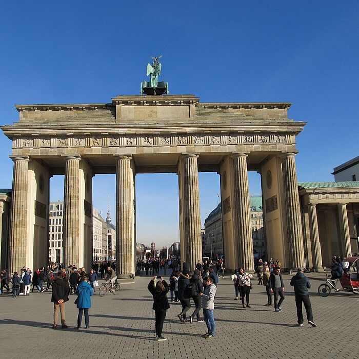 Blick auf das Brandenburger Tor, welches von der RSV 9 erreicht wird