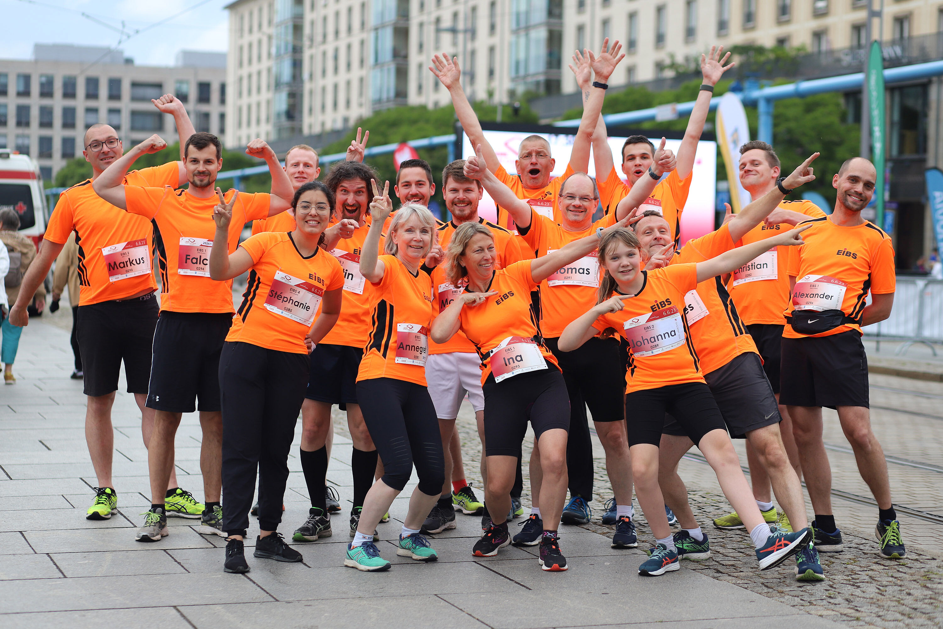 EIBS-Teams Gruppenbild vor dem Start