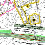 Schalltechnische Untersuchung, Kartengrundlage: Auszug aus den Geobasisdaten der Niedersächsischen Vermessungs-und Katasterverwaltung, © (2005) LGLN (LGN)