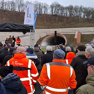 feierliche Eröffnung am 9.12.2024 Teilstück zwischen den Anschlussstellen Bischhausen/ Waldkappel und Sontra West