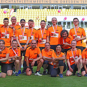 erstmalig alle auf einem Bild im Stadion