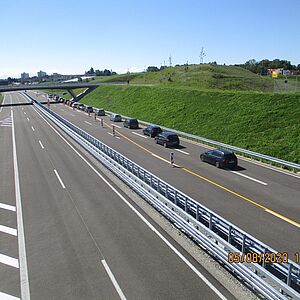 Blick auf AS Friedrichshafen-West während der Verkehrsfreigabe