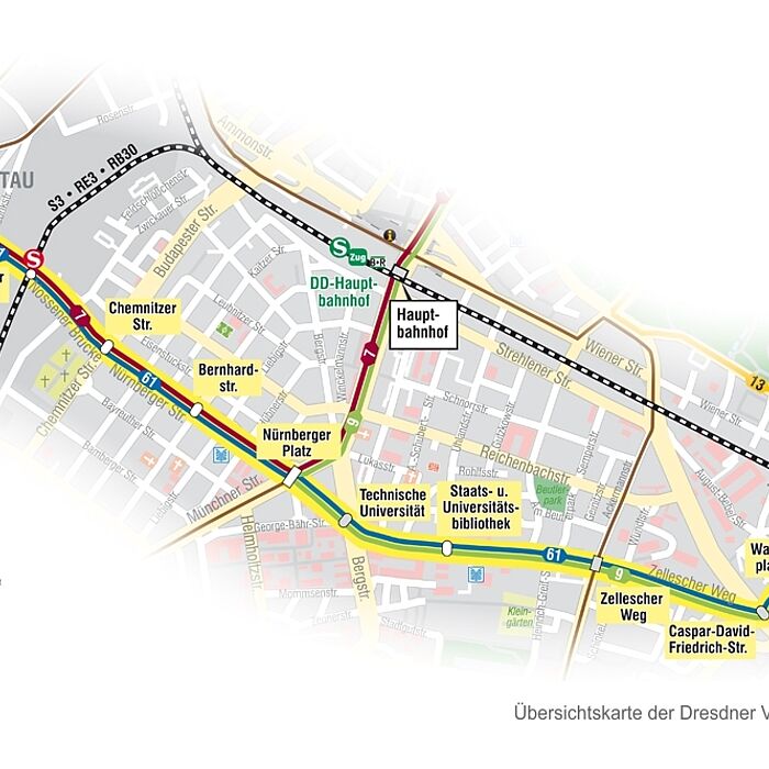 Streckenplan Stadtbahn 2020