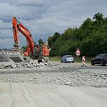 Abbrucharbeiten am Brabschützer Berg