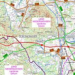 Übersichtsplan, Kartengrundlage: Auszug aus den Geodaten des Landesamtes für Geoinformation und Landesvermessung Niedersachsen, © (2013) LGLN